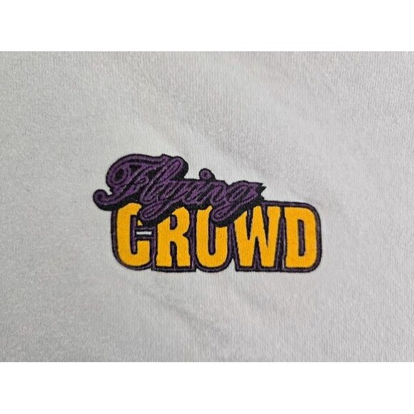 Vintage Flying Crowd Sailing Polo Shirt Mens Large White Sailboat Double Sided - Picture 4 of 6